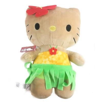 China Hello Kitty Toy Soft Hawaiian Hula Hula Cat Kitten Stuffed Hello Kitty Plush Hello Kitty Plush Toy A131 Super Cute Toy for sale