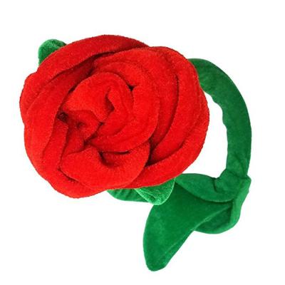 China G00 Cute Stuffed Fun Lovely Red Rose Valentines Day Simulation Flower Plush Toys for sale