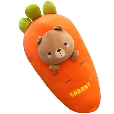 China G132 19.6 plush toy cute fruit and plushie toy plush stuffed carrot pillow combination animal toys for sale