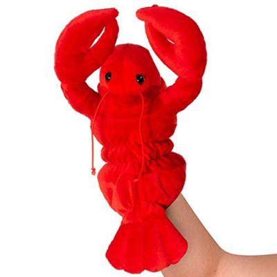 China Plush Lobster Hand Puppet Hand Puppet Plush Lobster Hand Puppet Puppet Toy Kids Story Telling Preschool Hand Puppet B471 for sale