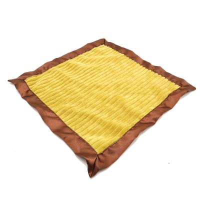 China B560 Corduroy Anti-pilling Towel Blanket Newborn Infant Baby Comfort Security Blanket Baby Blanket for sale