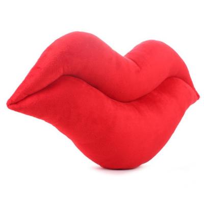 China Red Car Chair Pillow Massage B226 Lip Support Pillow Cushion Home Decorative Sofa Decor Pillow for sale