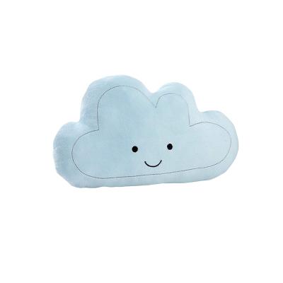 China G18 Folded Back Cushion Decorative Nursery Pillows Playroom Throw Plush Cute Happy Cloud Shaped Decorative Pillow for sale