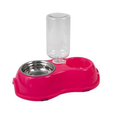 China Non-automatic Direct Supply From Suppliers Pet Stainless Steel Bowl Red Pet Bowl Stainless Steel for sale