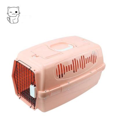 China Sustainable Hot Selling Pet Cages Houses Dog Kennel Orange Aviation Pet Dog Crates Cage for sale