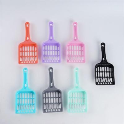 China Sustainable Modern Fashion Design Cat Litter Shovel Scoop Purple Cat Litter Shovel Pet Litter Scoop for sale