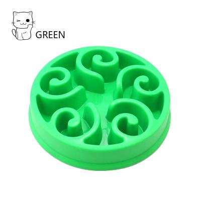 China Non-automatic Easy Clean Anti Gulp Choke Eat Food Pet Puzzle Toy Slow Feeder Dog Bowl Interactive Dog Toy Pet Slow Feeder for sale