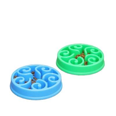 China Non-automatic Hot Sale Pet Supplies Dogs Bowl Slow Feeder Travel Wear Resistant Anti Slip Stability Rounded Toy Pet Bowls Feeders for sale