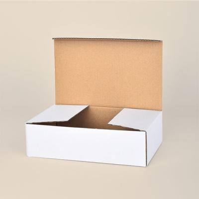 China Free Sample Wholesale OEM Custom Made White Corrugated Paper Boxes Recyclable Fast Proofing Logo Hair Box Packaging for sale