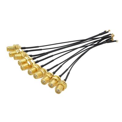 China Wholesale Copper Condutor Ipex Cable Sma Ufl Ipex Connectors RF Female Cable Rg1.13 Braid Extension for sale