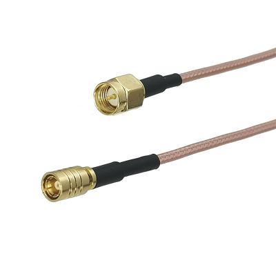 China RF connection netting RG316 male plug to smb female jack connector RF jumper pigtail coaxial cable for radio antenna for sale