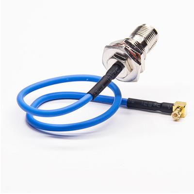 China Wireless communication system sells 50ohm rg402 blue semi flexible coaxial cable n shielded wholesale type to sma plug connector for sale