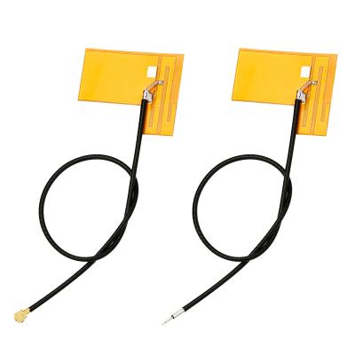 China 2g 3g 4g 3dbi Wifi Antenna 2g 3g 4g 3dbi Wifi Internal Omnidirectional Wireless FPC Antenna Built-in Soft Yellow Antennas With 0.81mm Cable Ufl Connector for sale