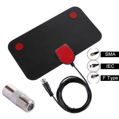 China Miles Digital TV Receiving Portable Indoor Antenna 1500 Amplified HDTV Antenna 4K IsDB-TB Local Channel Broadcast 21*12cm for sale