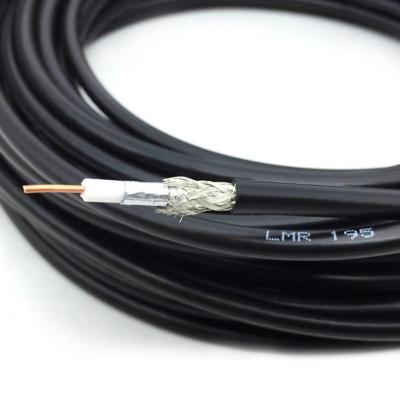 China PVC / PE Low Loss Lmr195 50ohm Braided Coaxial Raw Line Bulk Cable for sale