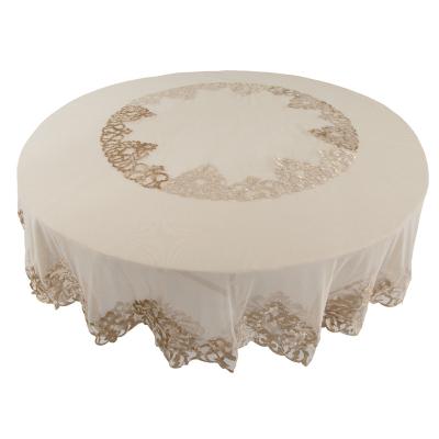 China CLASSIC round tablecloths to match the embroidery for sale