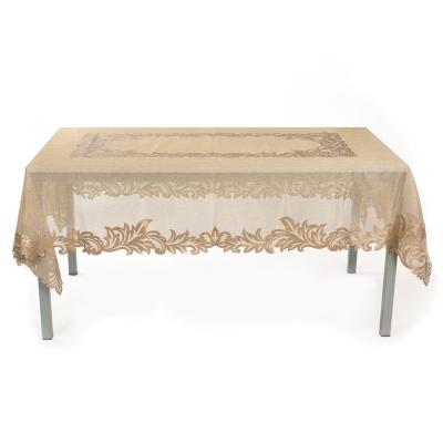 China Wholesale Waterproof Hand-Embroidered Lace Jacquard Cutwork Tablecloth for sale