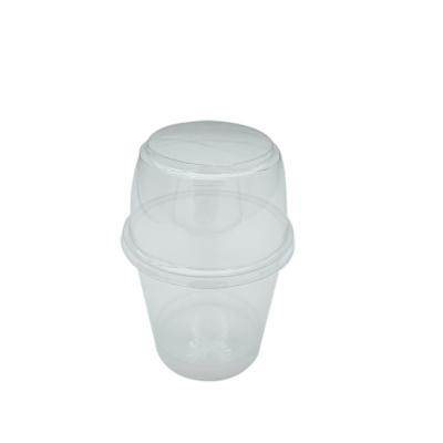 China New Design Round Shape Pudding Yogurt Cup Disposable Plastic Cake Cups With Lid Cylinder for sale