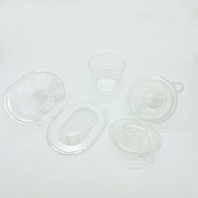 China Clear Disposable Plastic Quick Round Food Containers With Lids Cylinder for sale