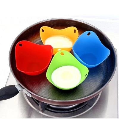 China Viable Silicone Cooking Tool Egg Poacher Cups Egg Cooker Poaching Steamer for sale