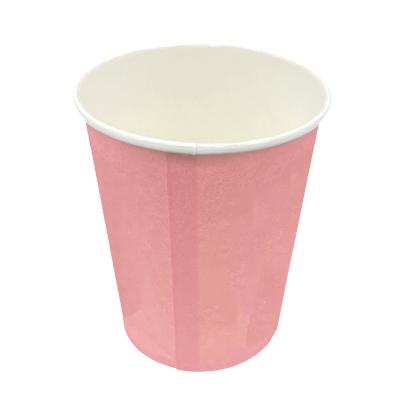 China 9oz Gold Foil Single Wall Disposable Hot Paper Cup For Party And Outdoor Activities for sale