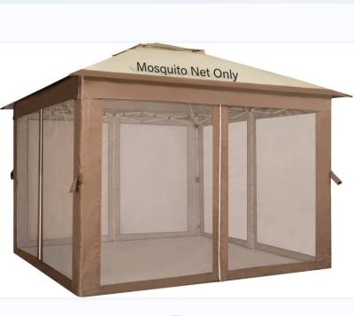 China Portable Mosquito Netting Walls with Top Roof and Sidewalls Zipper Entry Replacement Only for Patio Awnings Tent for sale