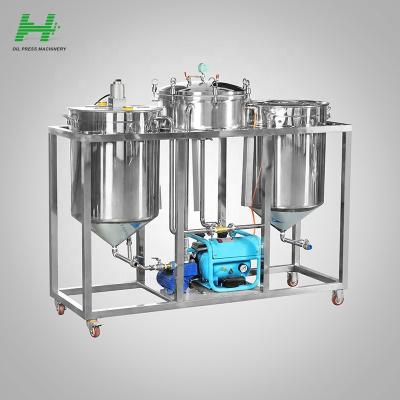 China High Oil Yield Efficiency refinery oil machine small edible cooking oil refinery machine for sale