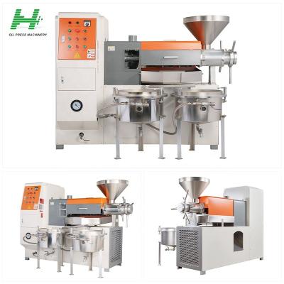 China High Oil Yield Efficiency high quality Automatic oil pressers hot and cold pressing screw Dried Larvae Oil Press Machine for sale