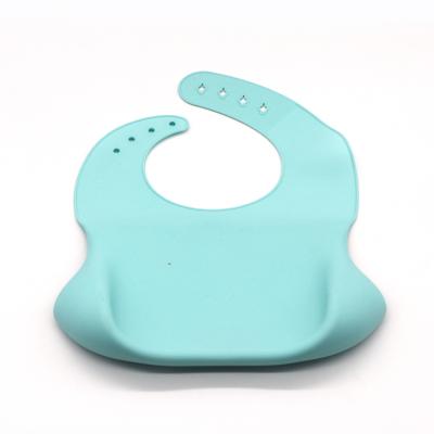 China Wholesale NCYLIFE Bib Silicone BPA Free Blue Baby Feeding Bib Set BPA Free, Safe for Babies and Toddlers for sale