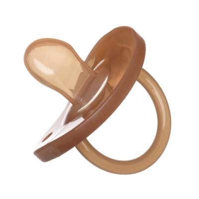 China Bpa Free Silicone Baby Flat Nipple Natural Rubber NCYLIFE Bright Color Bpa Free Brown for sale