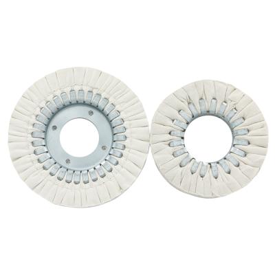 China Building Material Stores Cotton Airway Cotton Cloth Polishing Round Polishing Wheels For Woodworking Machine Cloth White Round Polishing Wheel for sale