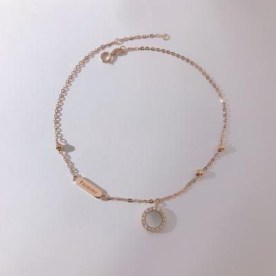 China Hot Selling FASHIONABLE Foot Jewelry Anklet Chain for Women Shells, Summer Ankle Chain with Nameplate and Dangling Decoration for sale