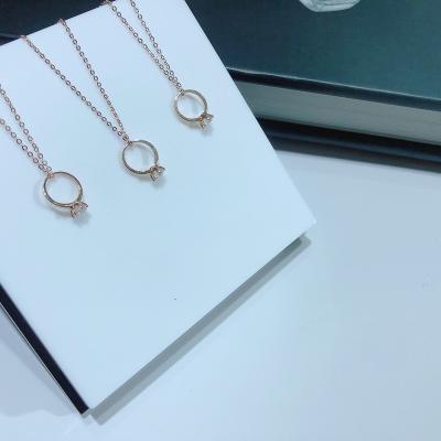 China 2022 New Style Wholesale Custom Heart 18k Gold Pendant Necklace for sale