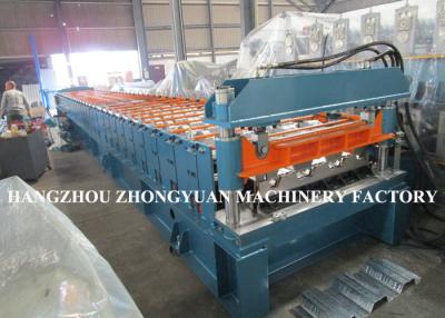 China 440V Decking Roll Forming Machine Sheet Metal Machine 82mm dia.solid steel for sale