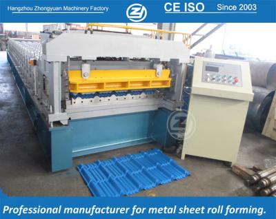 China High Speed Step Tile Roll Forming Machine with ISO Quality System , Automatic Roll Former Machine for sale