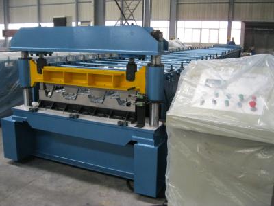 China 1219mm Width Metal Deck Roll Forming Machine / Cold Steel Roll Forming Machinery for sale