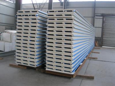 China PU Insulation Sandwich Panel 950mm , Corrugated Steel Roof Panel for sale