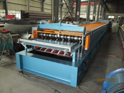 China Automatic Metal Deck Roll Forming Machine / Steel Deck Roll Former for sale