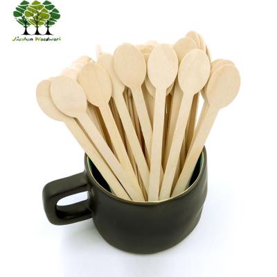 China Easily Cleaned Wooden DiscTop Coffee Stirrer for sale