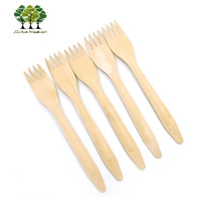 China Disposable Biodegradable Disposable Cutlery Wooden Spoon And Fork for sale