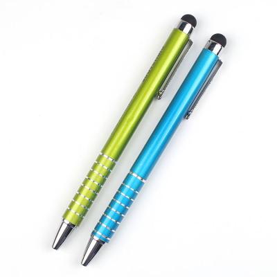 China office & School pen cheap gift best selling tip stylus touch automatic pen with spin metal type for sale