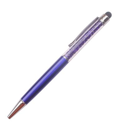 China Promotional Wholesale Custom Color Crystal Ball Point Pen Huahao Brand Advertising Pen for sale