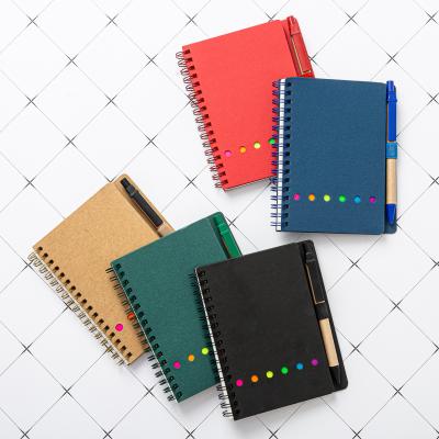 China Wholesale Spiral Notebook Printed Logo Notebook Sticky Note Pen Custom Made Personal for sale