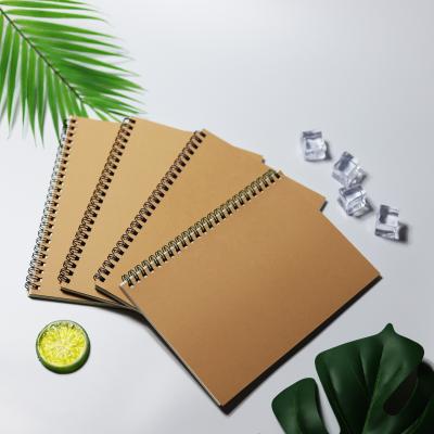 China New Cheap Gift Printed Customizable Hardcover A5 Notebook Stationery Wrapping Paper Spiral Notebook With Logo for sale