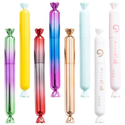 China 2021 Glitter Promotional Cute Gel Pen Cartoon Candy Shape Plastic Pen For School for sale