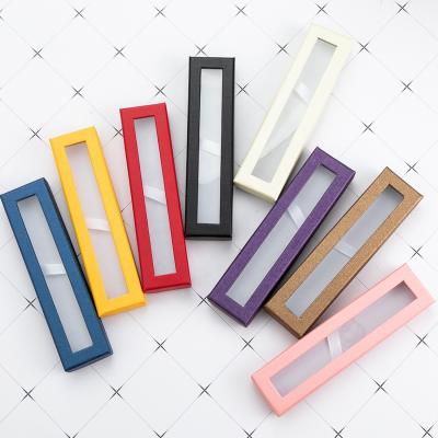 China Hot Selling Recycled Materials Good Quality Cheap Luxury Pen Box Gift Paper Pen Packaging Box 8 Colors for sale