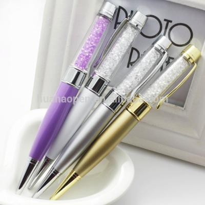 China Pen Office Stationery Novelty USB Crystal Pen, 3 in 1 Stylus Pen with USB Drive for Promotional Gifts for sale