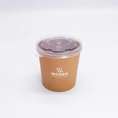 China Hot Soup Disposable Customized Printed Paper Cups for sale