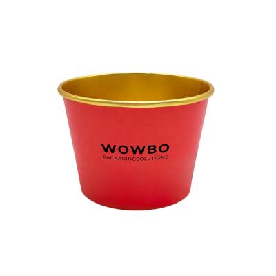 China Disposable Craft Paper Disposable Customized Soup Bowl With Lid for sale