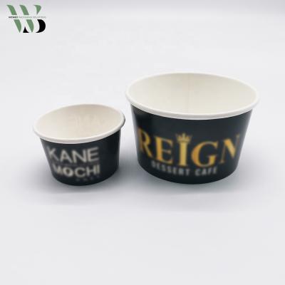 China Good Quality Cheap Price Food Grade Disposable Recycled Paper Ice Cream Cups With Lid for sale